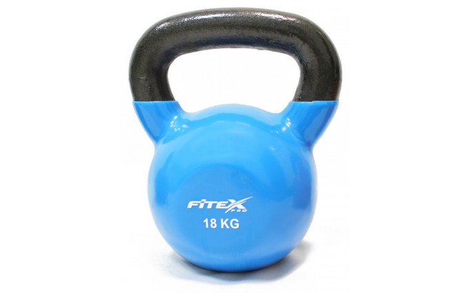 Гиря в виниловой оболочке 18 кг FITEX PRO Гиря в виниловой оболочке 18 кг FITEX PRO
